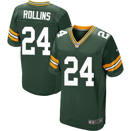 Nike Packers #24 Quinten Rollins Green Team Color Men's Stitched NFL Elite Jersey - Click Image to Close